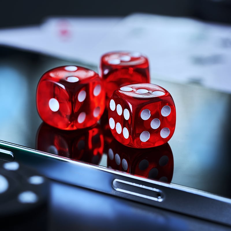 concept of online casino gamble bet background. online casino ga